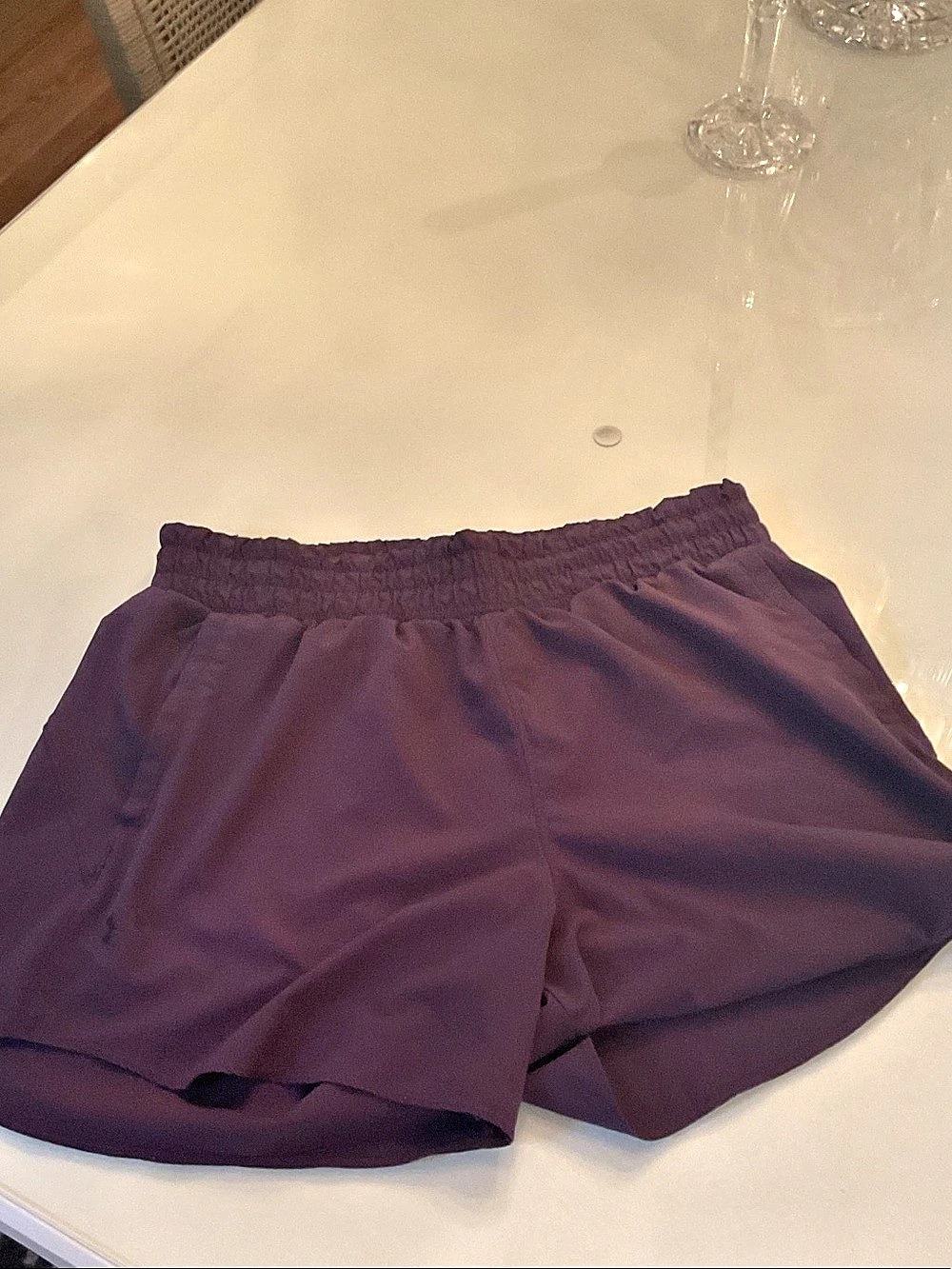 Under Armour women’s Athletic Shorts in Purple Large